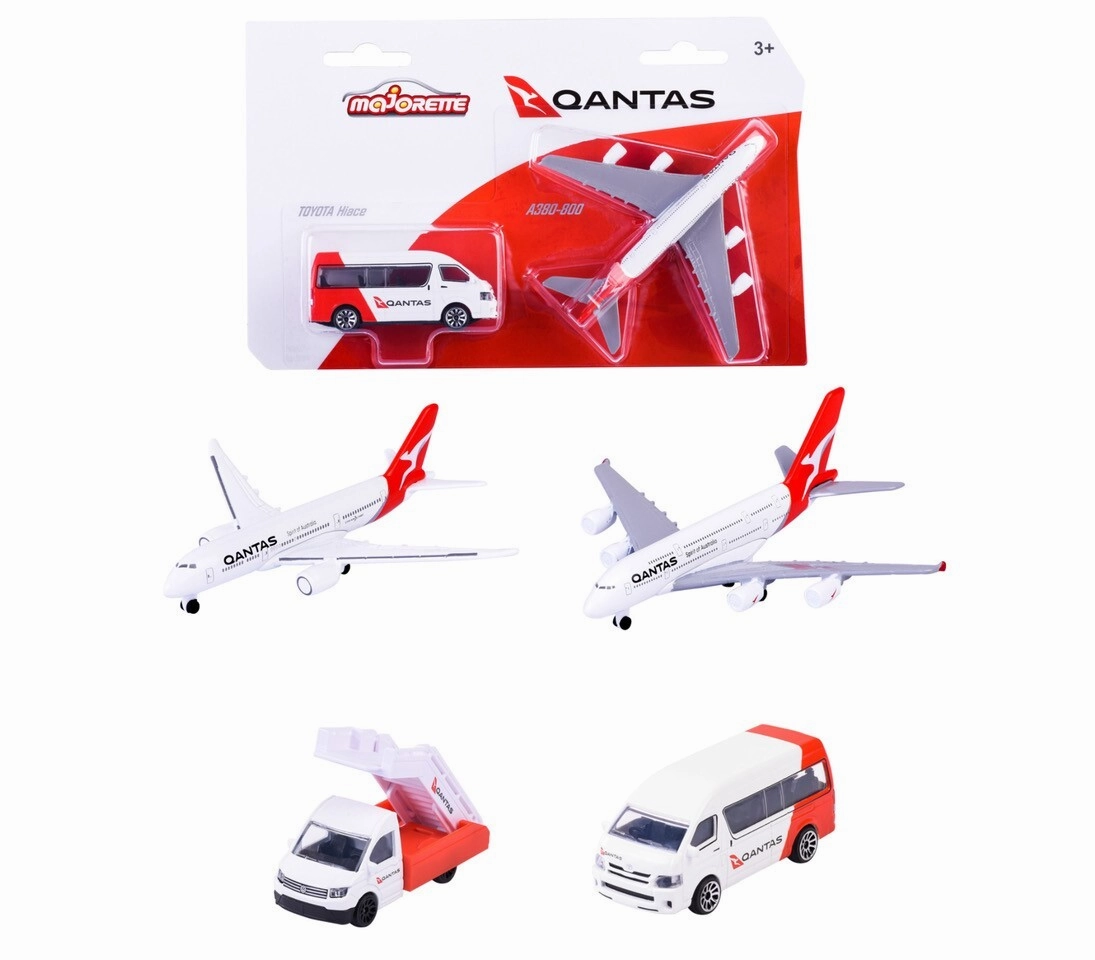 Qantas Plane and Vehicle 4 Asst