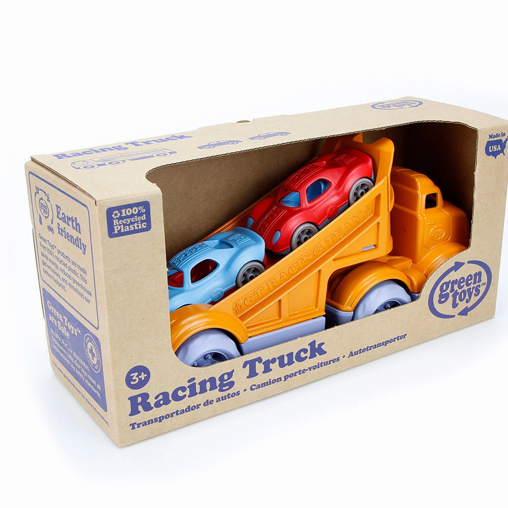 Racing Truck with 2 Race Cars - DAMAGED BOX