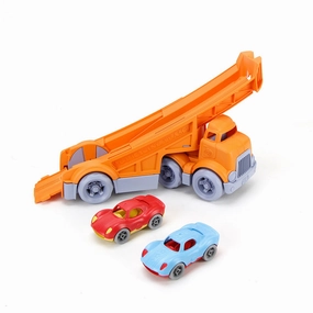 Racing Truck with 2 Race Cars - DAMAGED BOX
