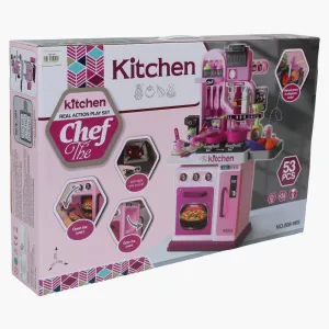 Realistic Kitchen Set  With Lights & Music