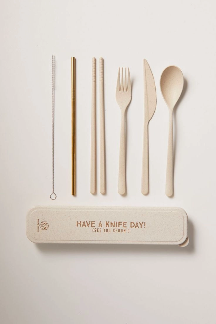 Resusable cutlery set