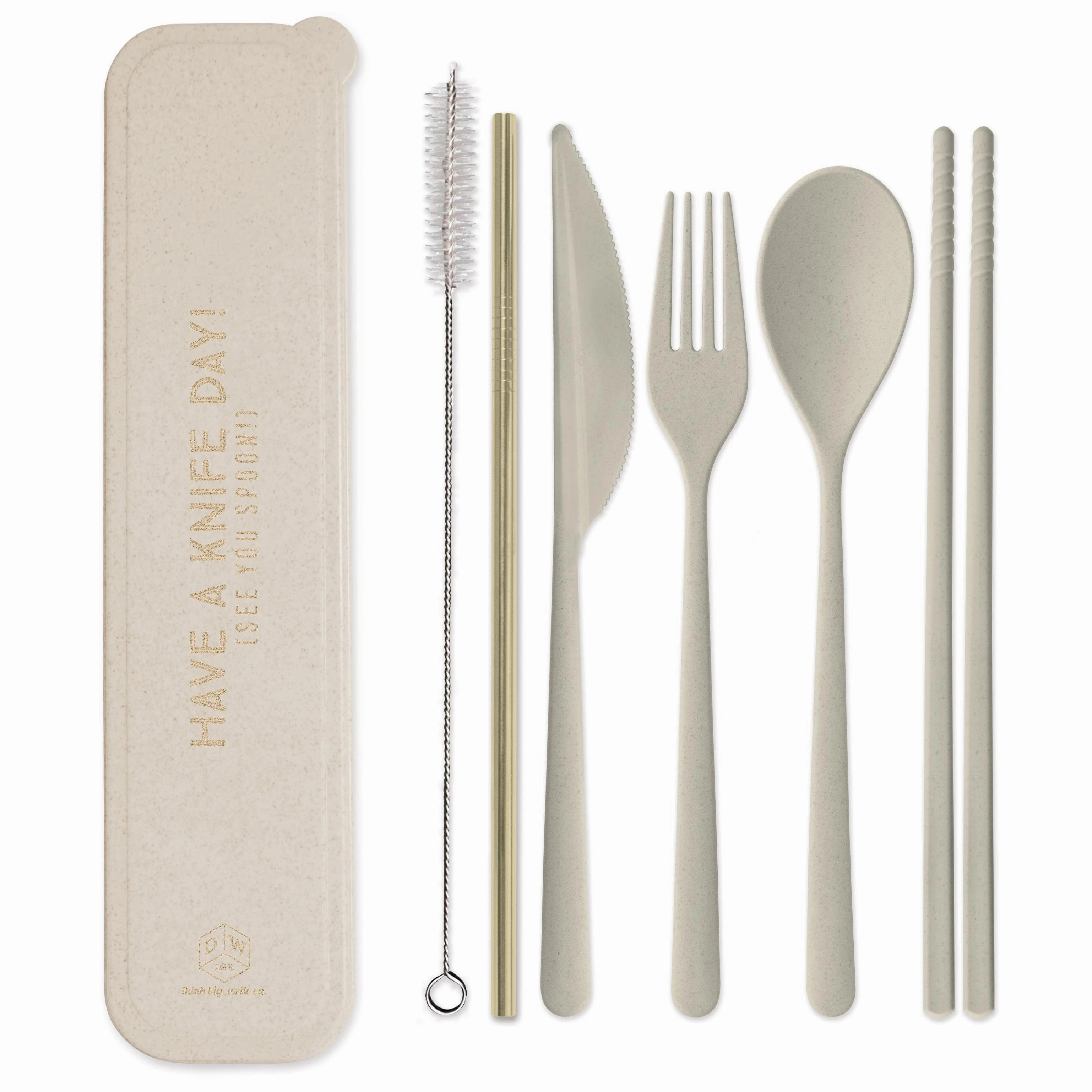 Resusable cutlery set