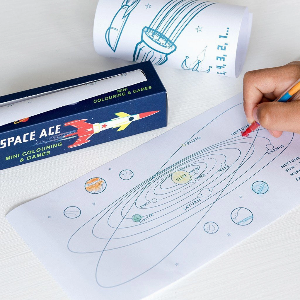 Rex Space Age Mini Colouring and Games