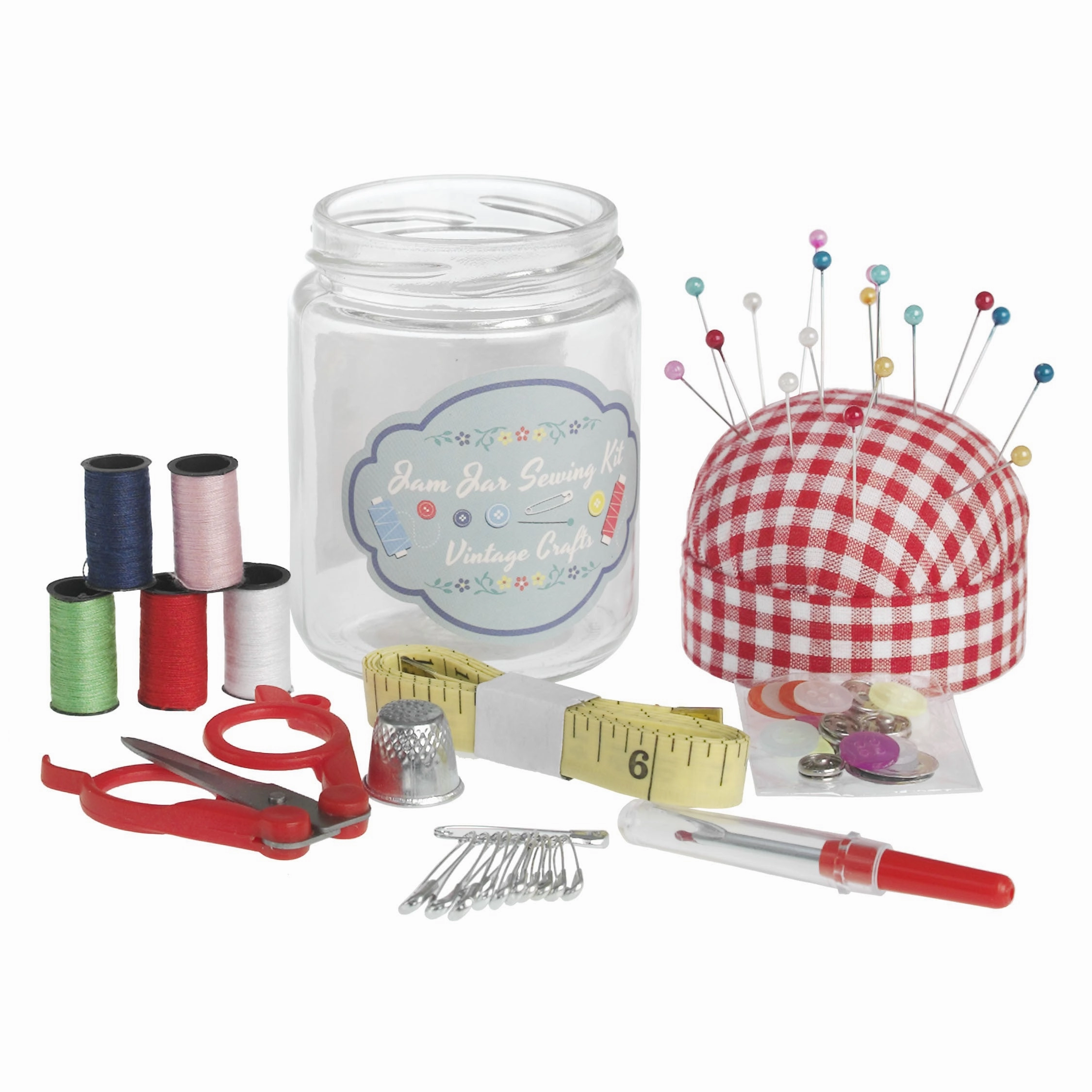 Rex Vintage Crafts Jam Jar Sewing Kit