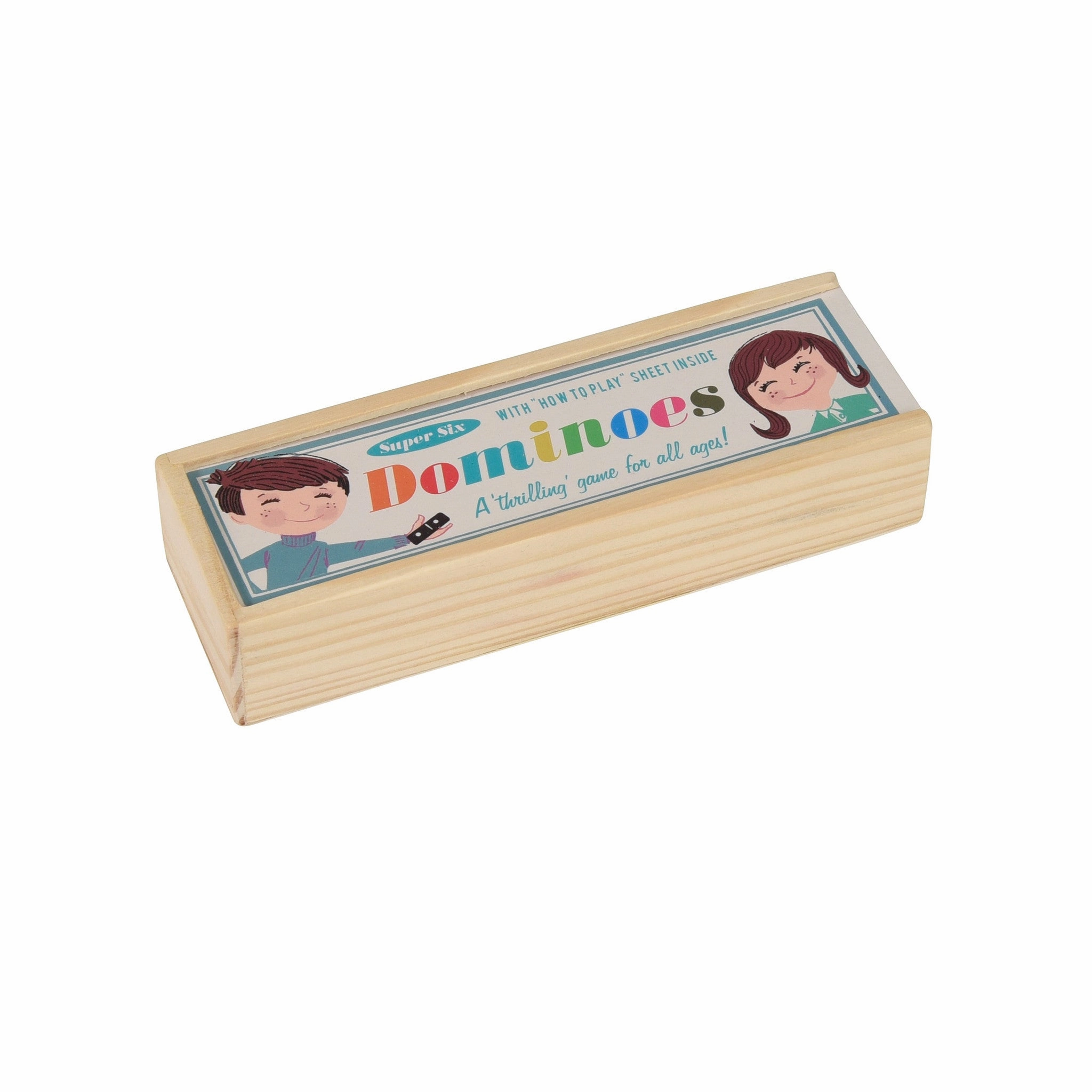 Rex Wooden Box of Dominoes