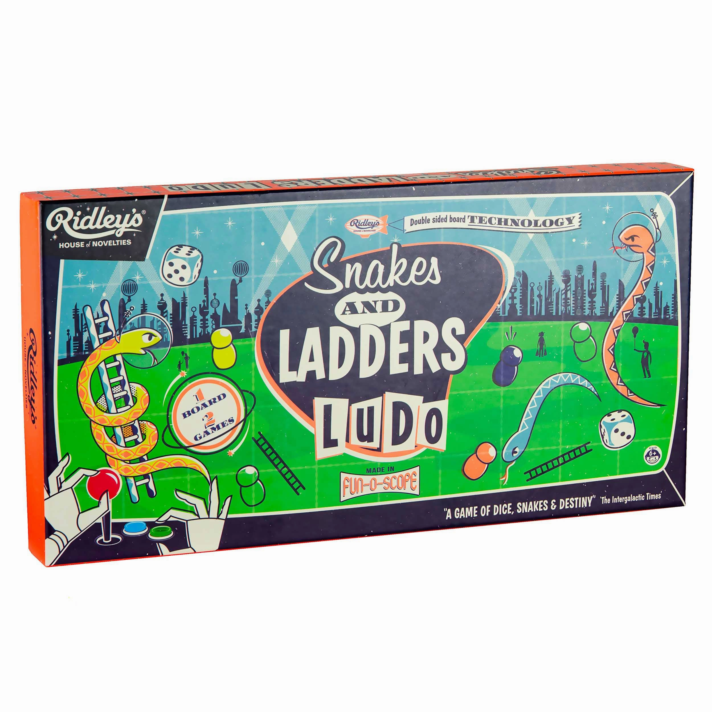 Ridleys Games Snakes & Ladders and Ludo Set
