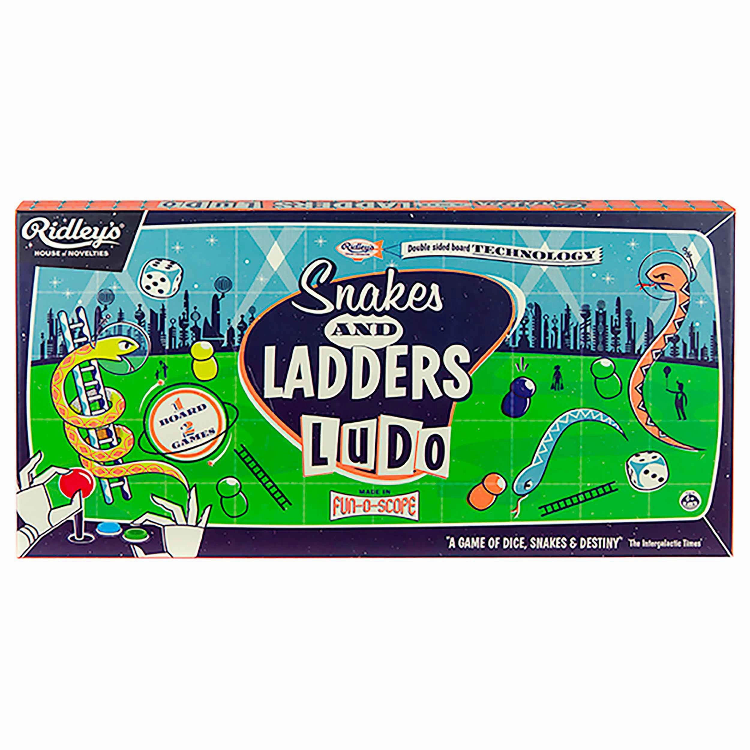 Ridleys Games Snakes & Ladders and Ludo Set
