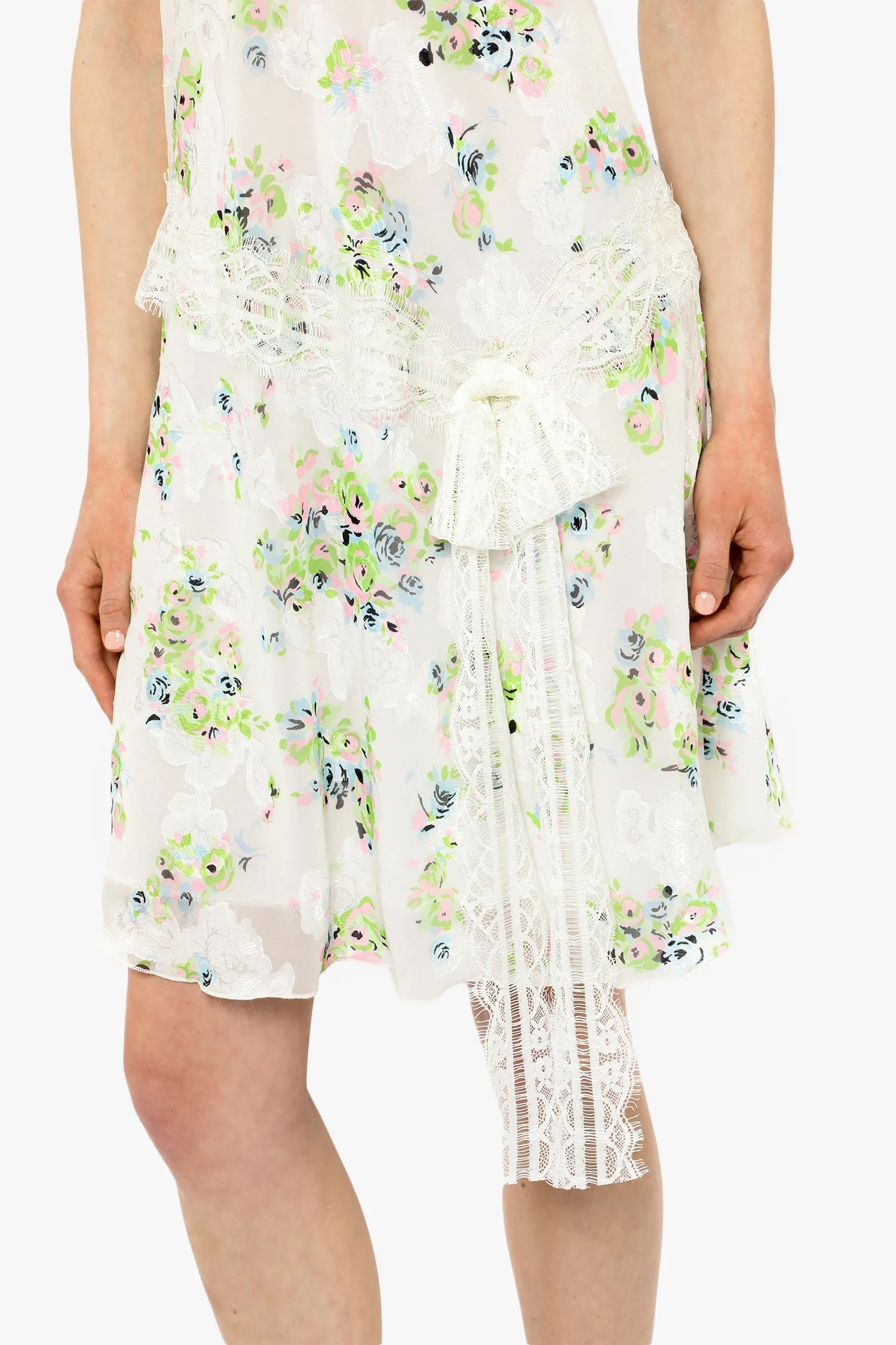 Rosies Posies Chiffon Romantic Lace Slip Dress