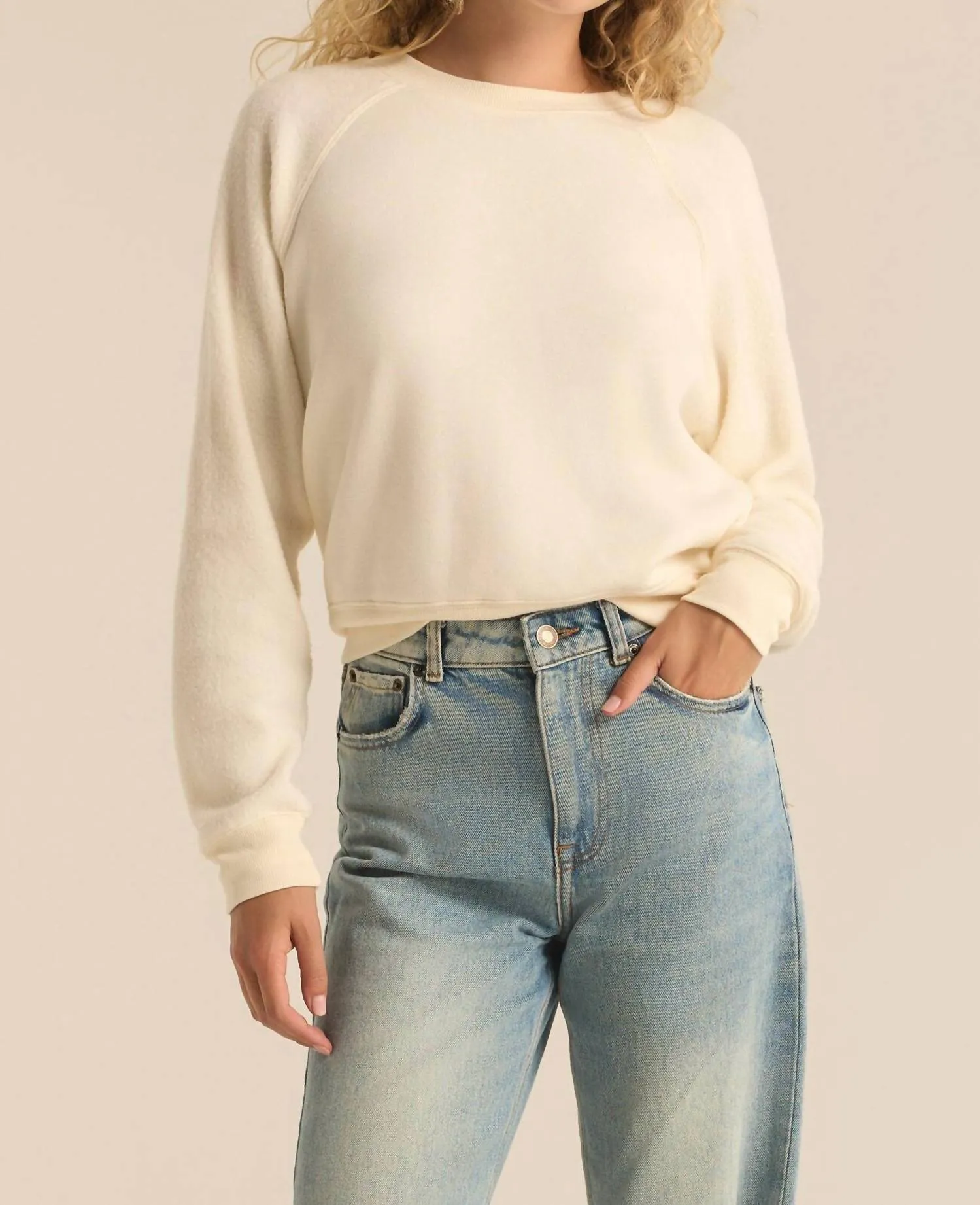 Saldana Reverse Fleece Top