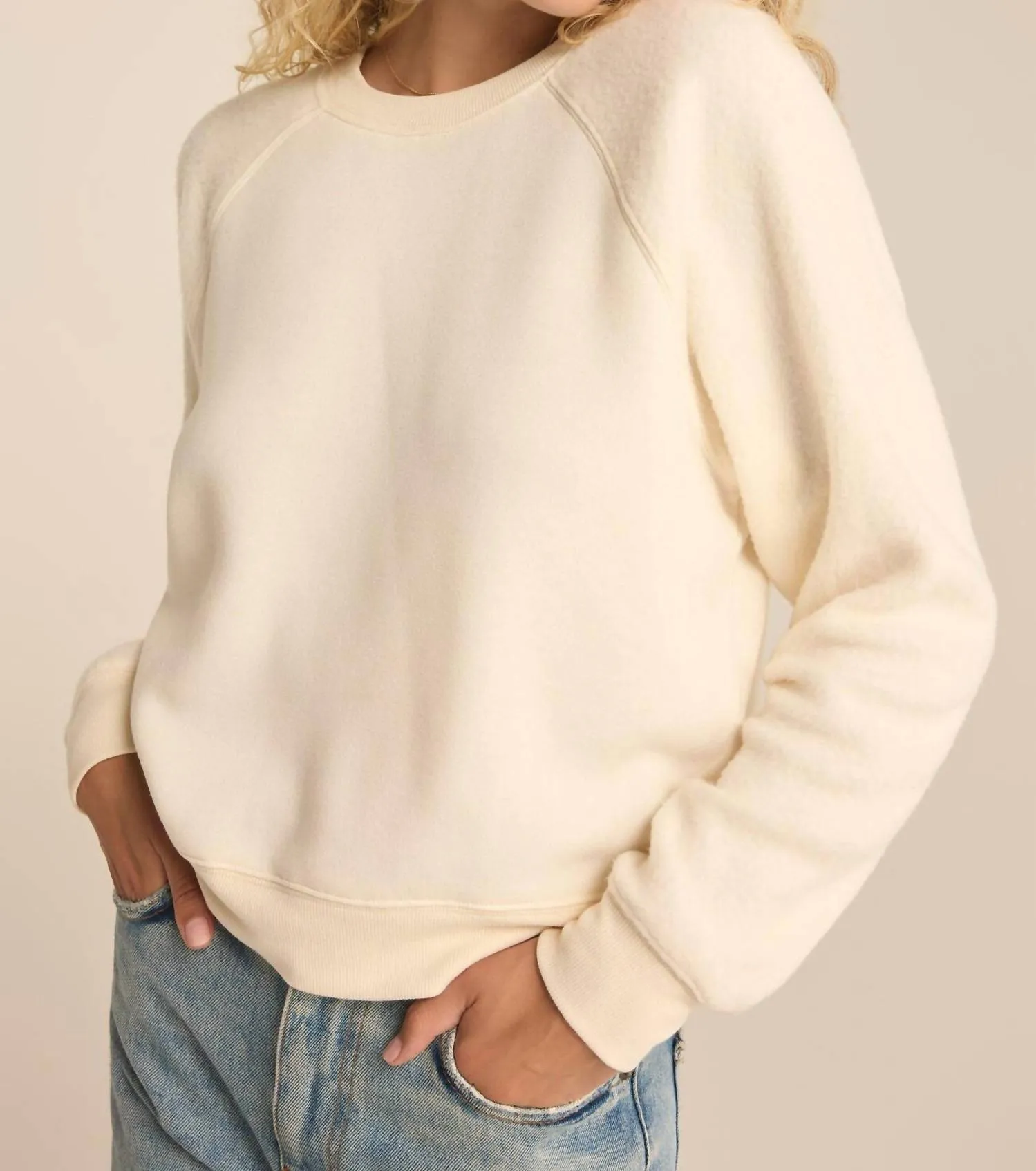 Saldana Reverse Fleece Top