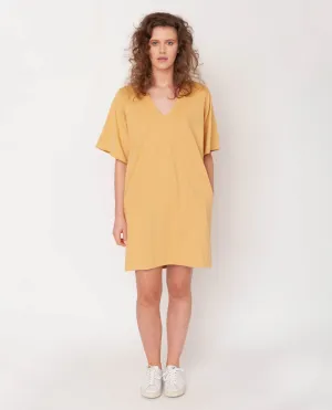 Sasha Organic Cotton Dress In Honey