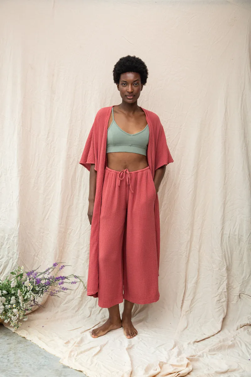Sawyer Organic Cotton Trouser in Rose