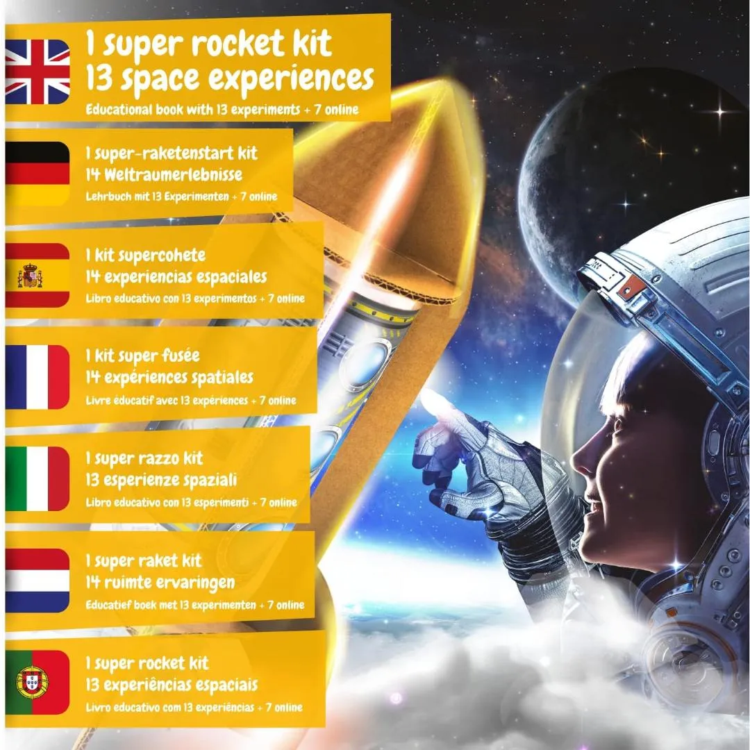 Science4You Super Rocket Launcher Children's STEM Activity Educational Science Kit