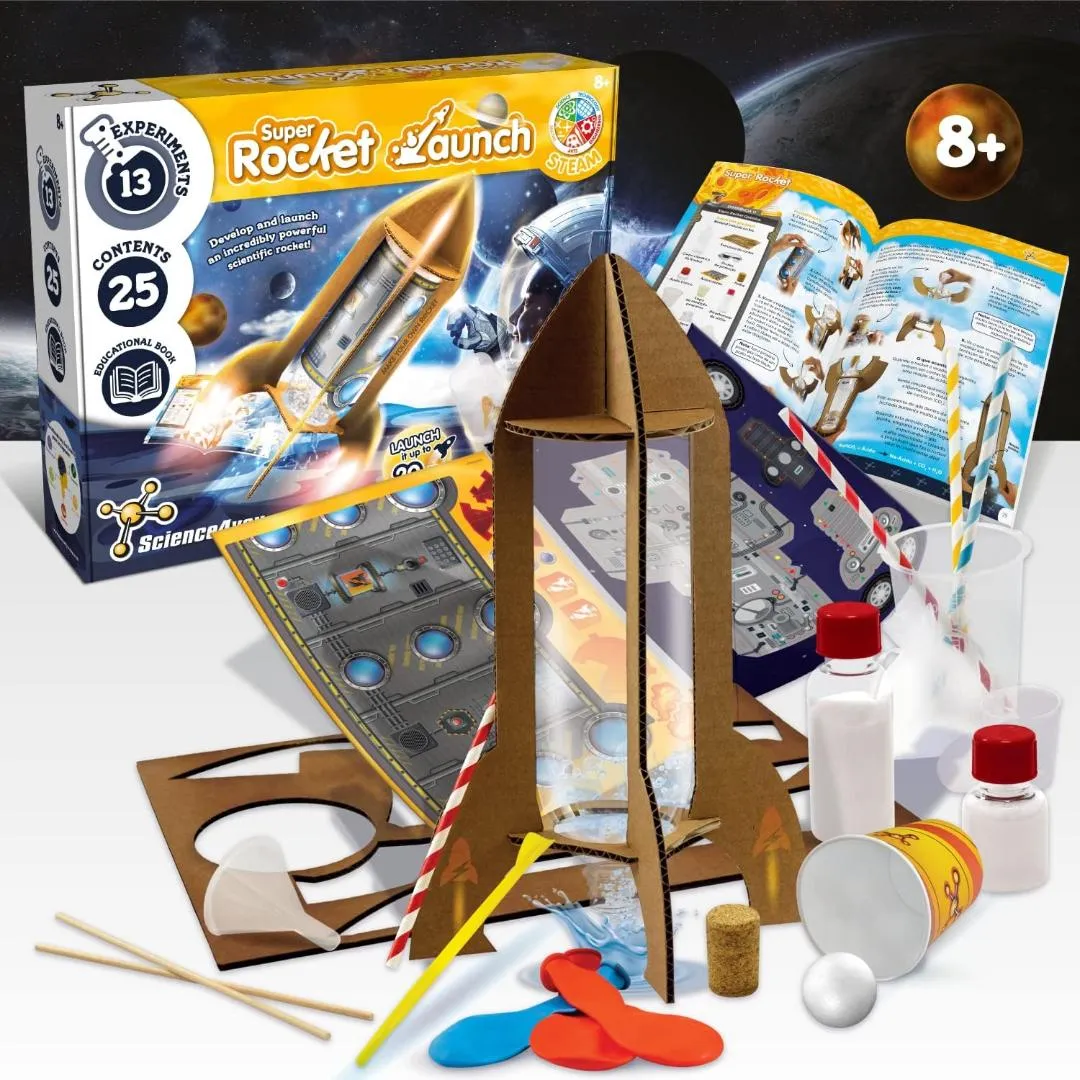 Science4You Super Rocket Launcher Children's STEM Activity Educational Science Kit