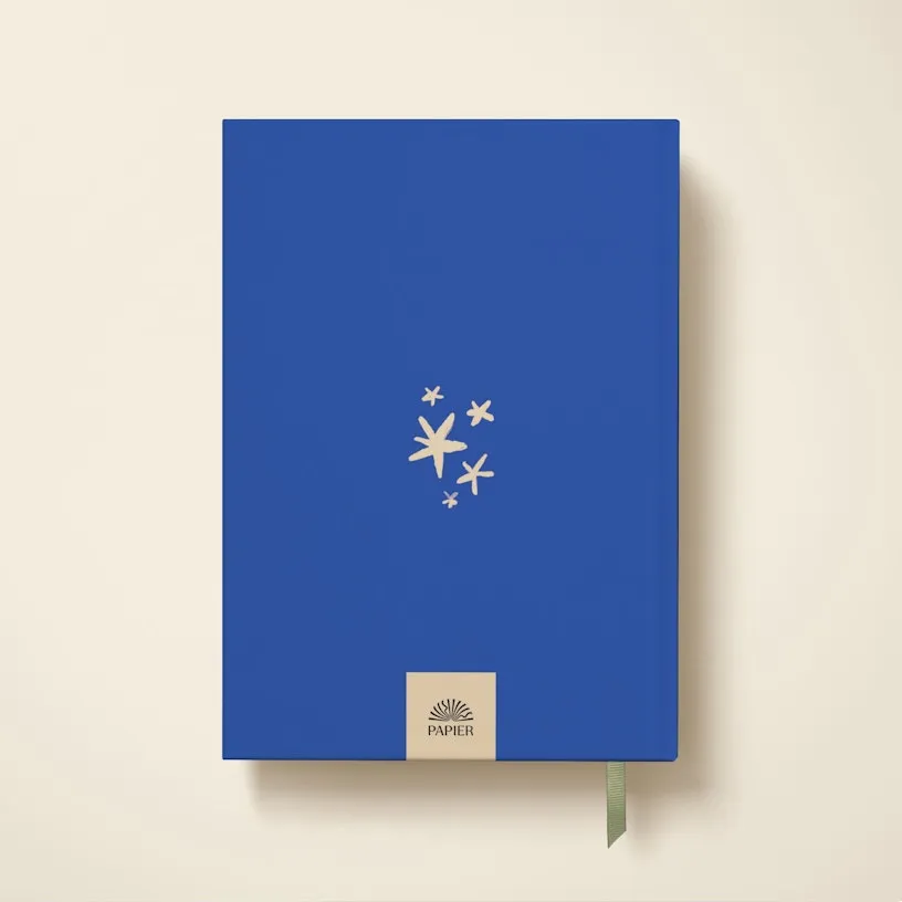 Scribble & Scrawl Hardcover Lined Notebook - Blue