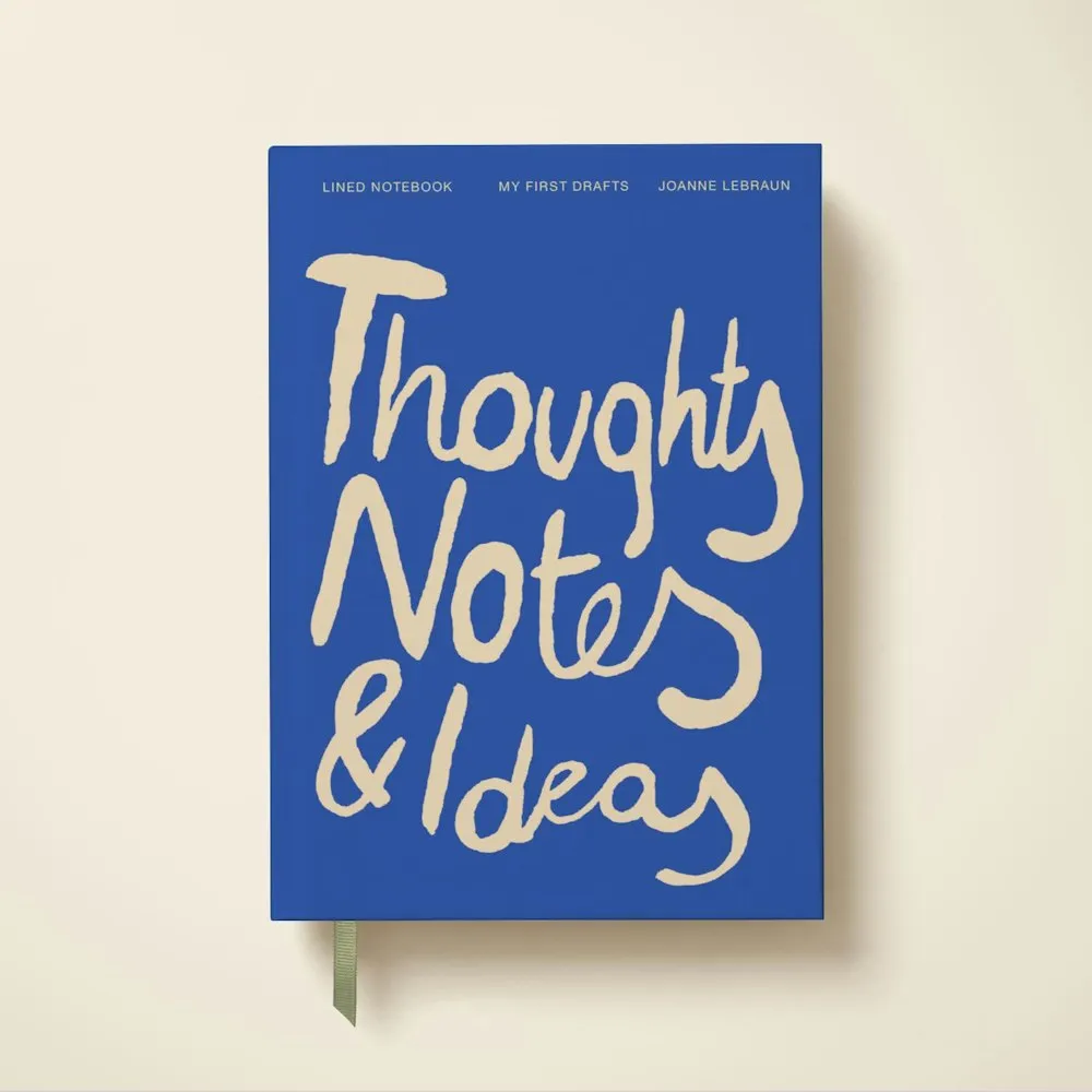 Scribble & Scrawl Hardcover Lined Notebook - Blue