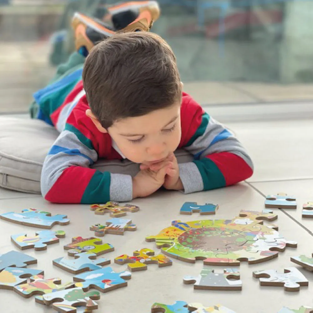 Seasonal Circular Floor Puzzle