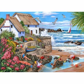 Seaspray Cottages - 1000 Piece Jigsaw Puzzle