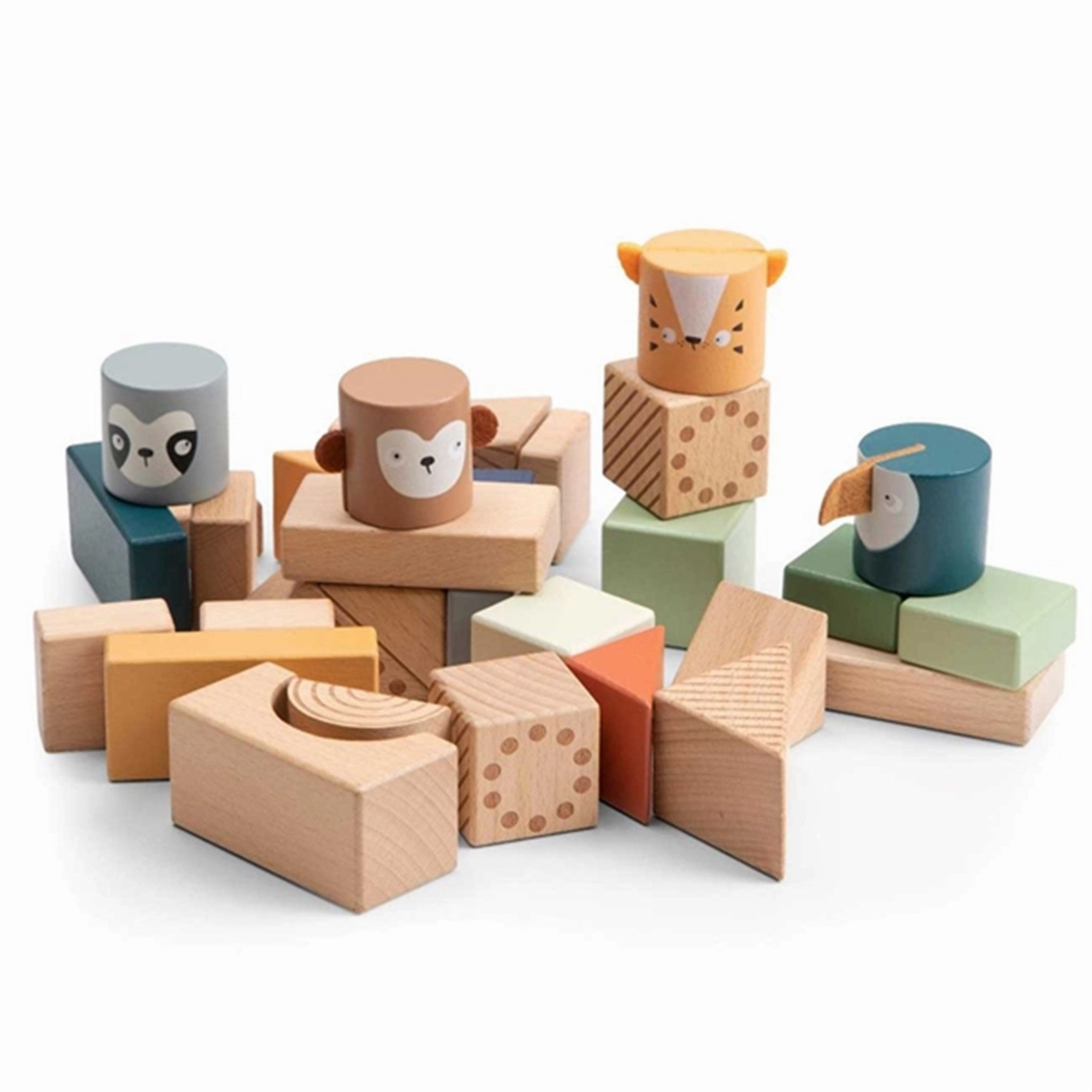 Sebra Building Blocks Totem Wildlife Animals