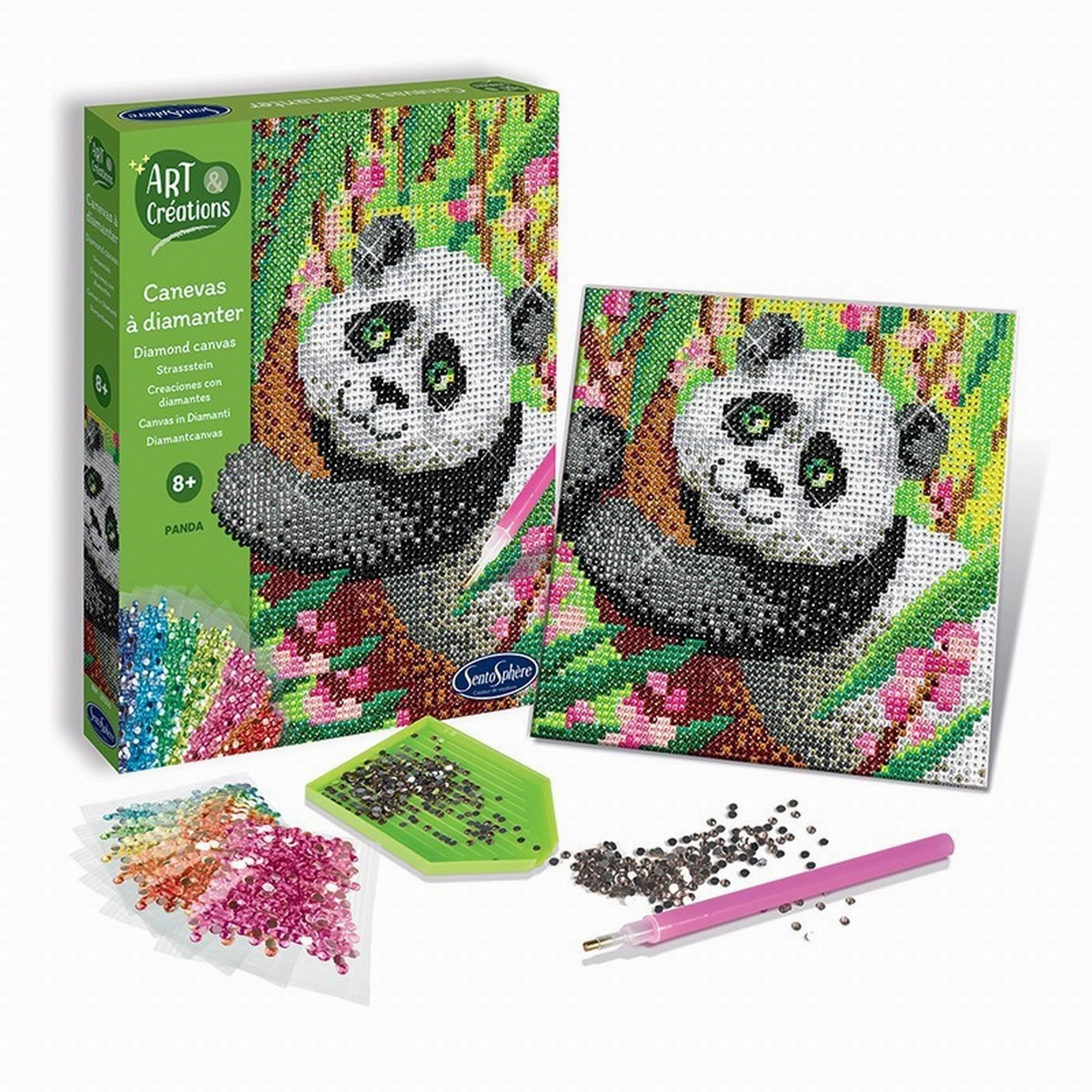 Sentosphre Art & Creations  Canevas a Diamanter  Panda