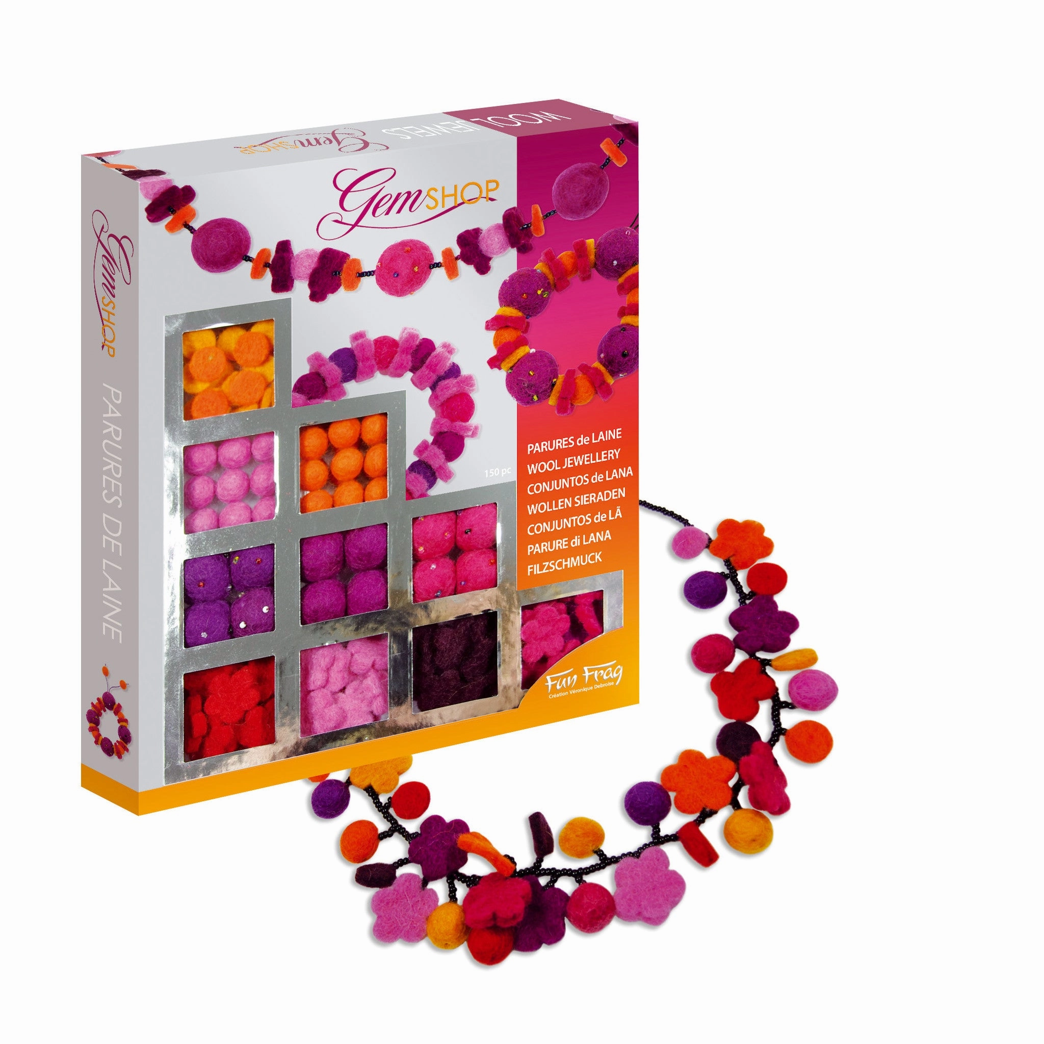 Sentosphre Trimmings Wool Orange Rose
