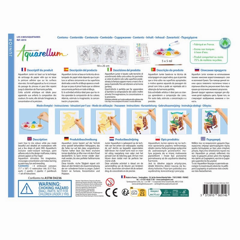 SentosphreAquarellum Junior  Les 3 Mousquetaires