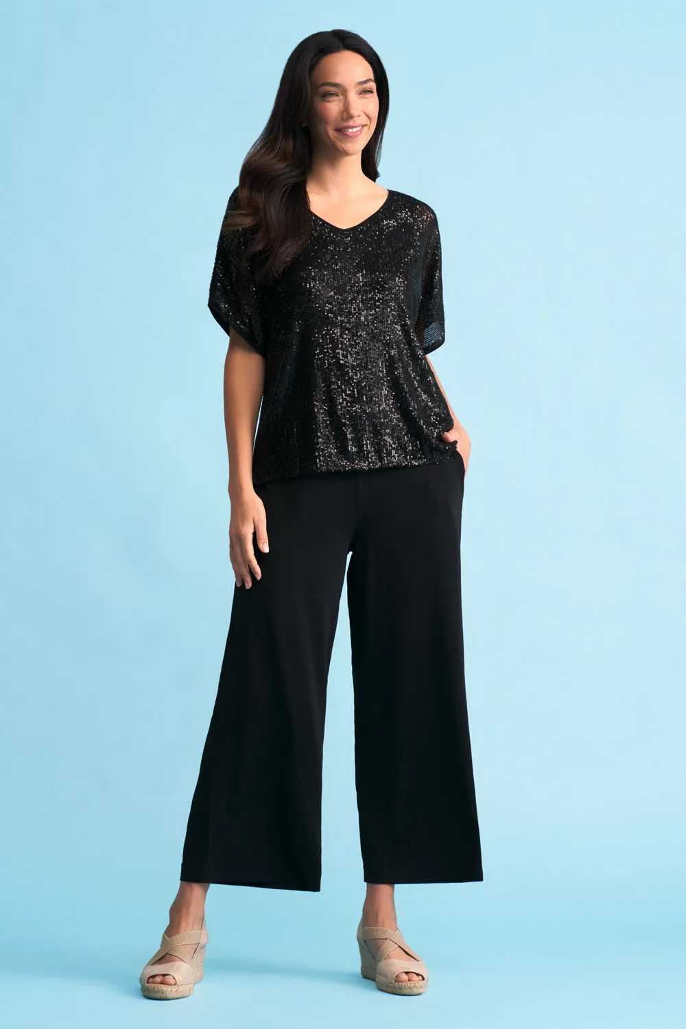 Sequin T-Shirt - Black