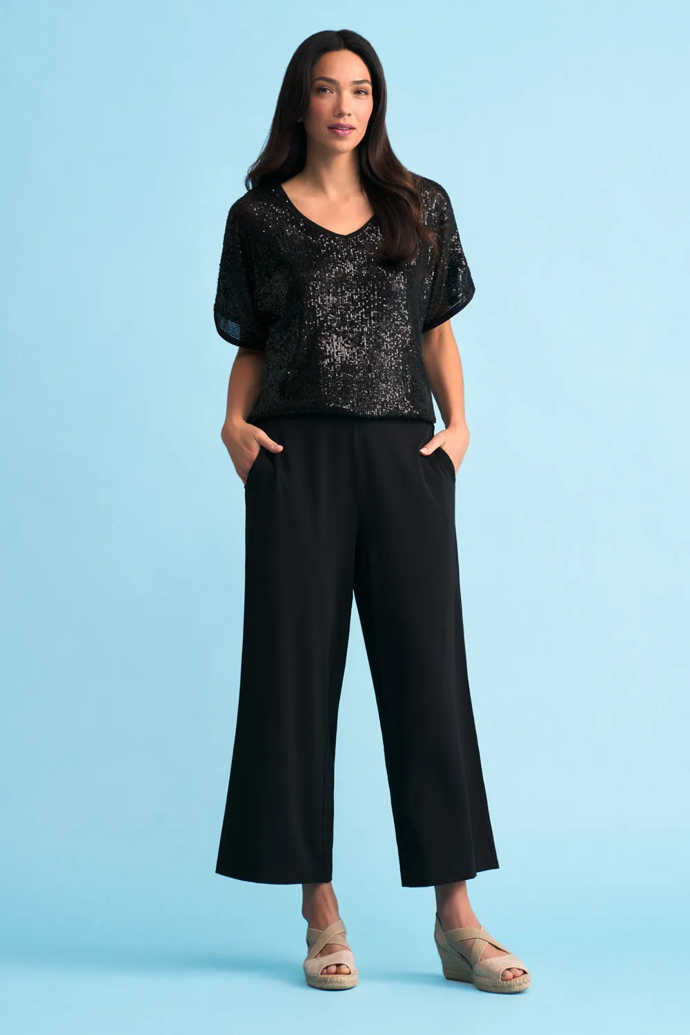 Sequin T-Shirt - Black
