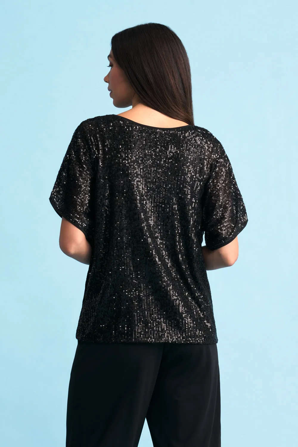 Sequin T-Shirt - Black