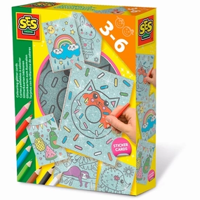 SES Creative Sticker Cards Glitter