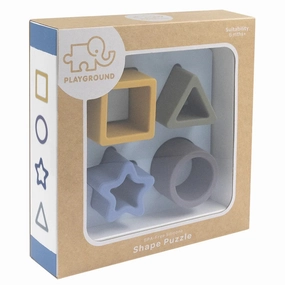 Shape Puzzle Silicone Steel Blue