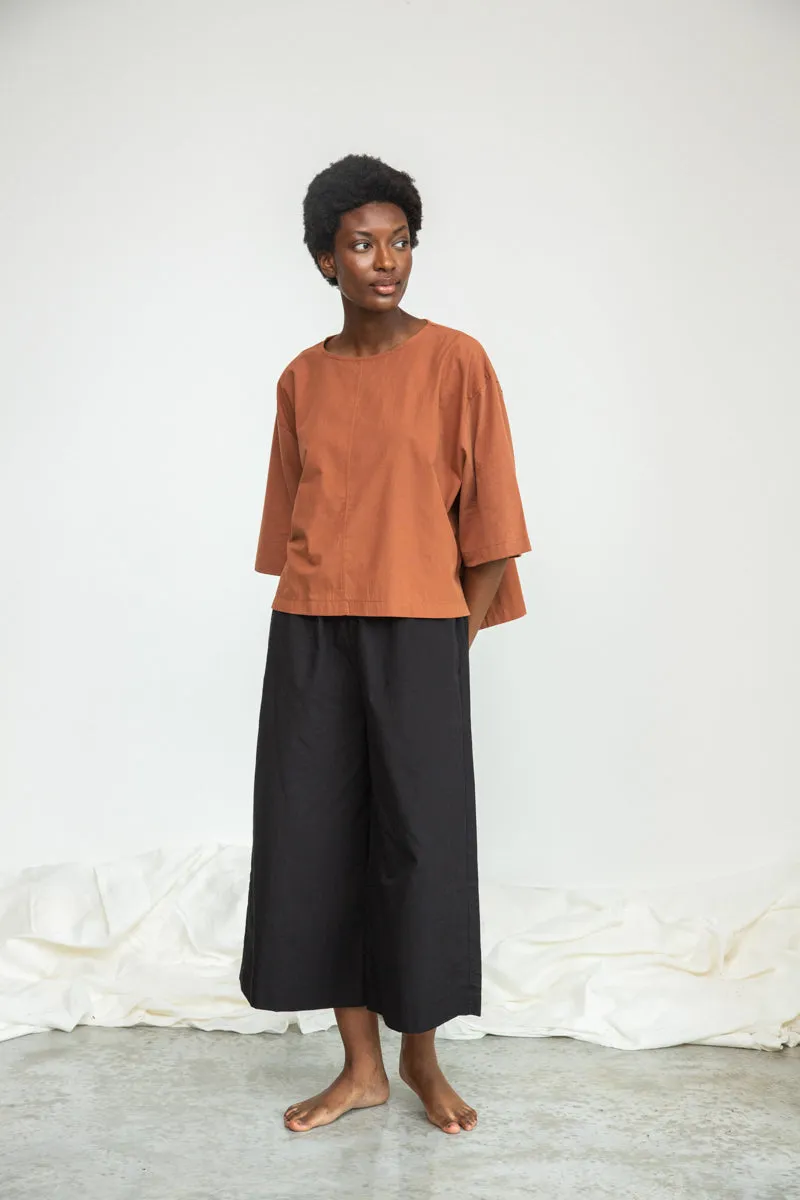 Shay Organic Cotton Top in Russet