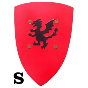 Shield Kamelot Small with Relief Motif Red