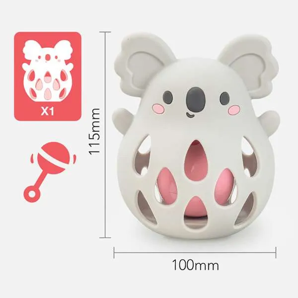 Silicone Rattle - Koala