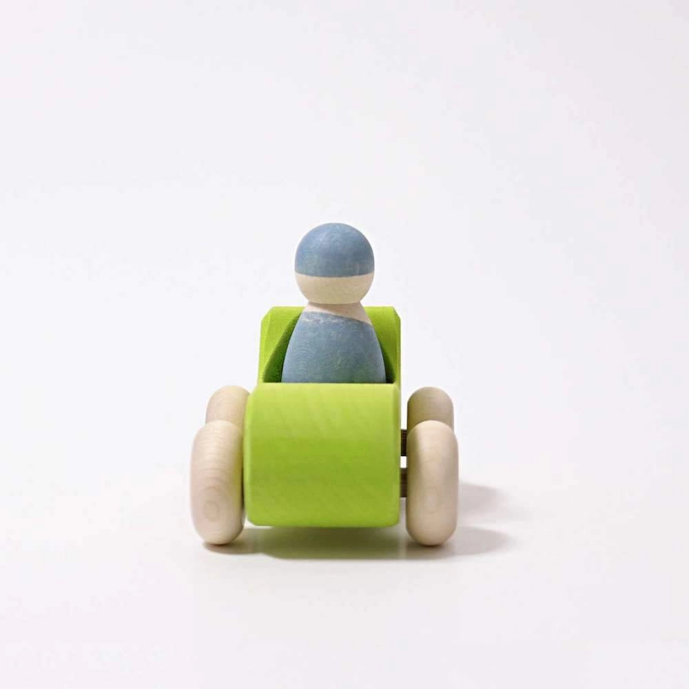 Small Green Convertible - Wooden Toy Car
