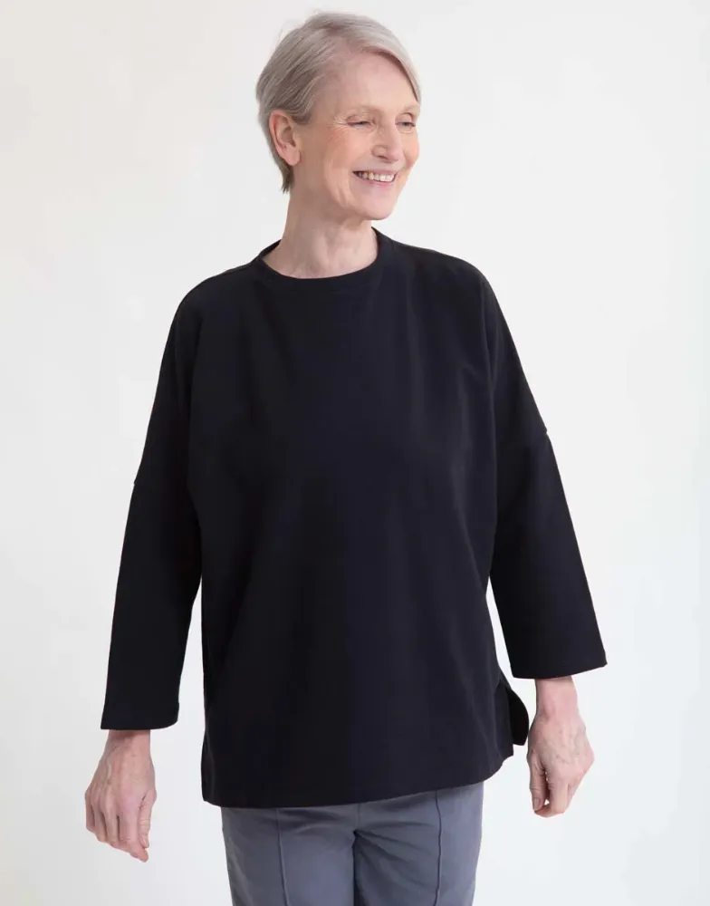 Soma Organic Cotton Sweatshirt In Black