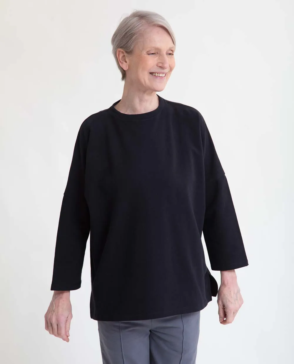 Soma Organic Cotton Sweatshirt In Black