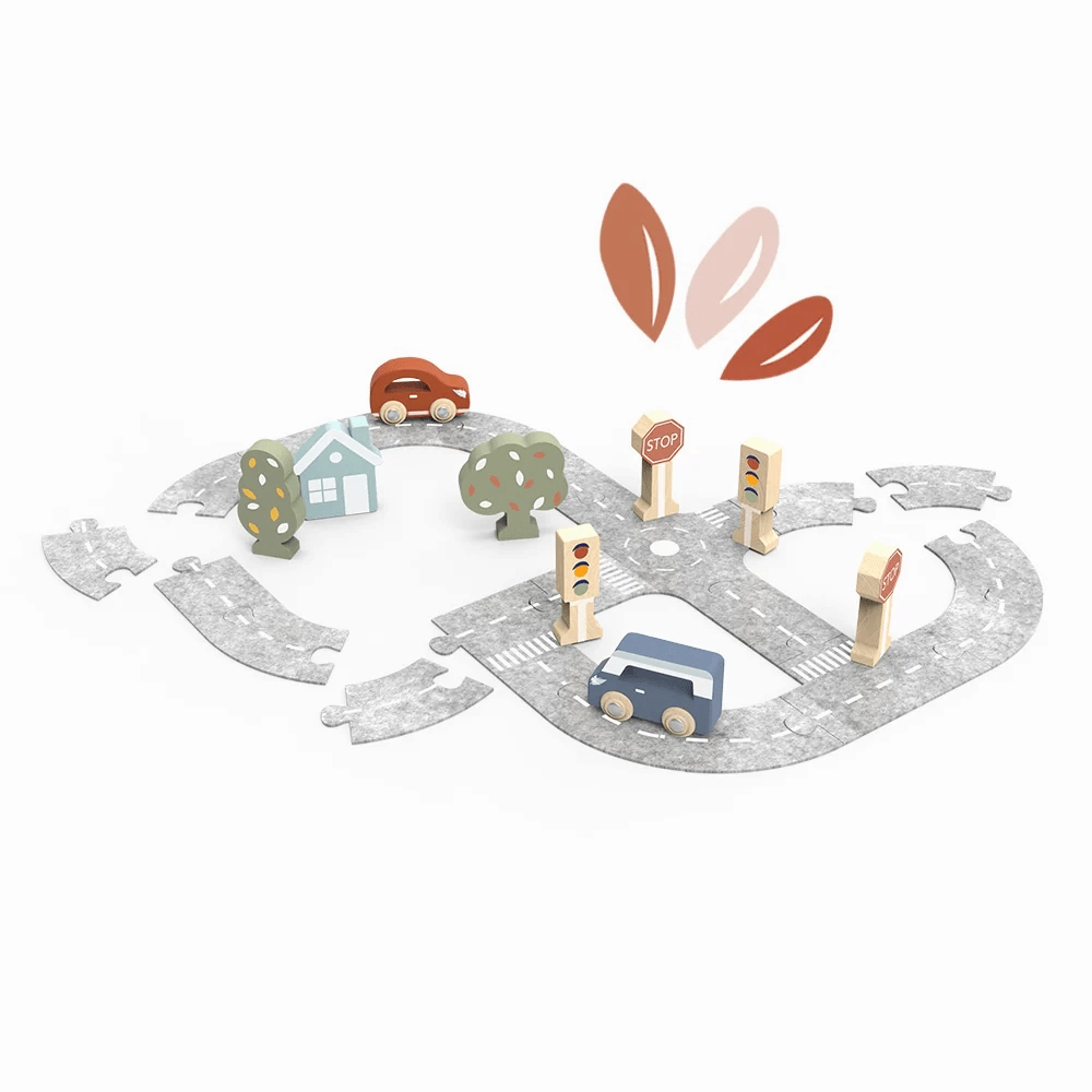 Speedy Monkey Car Track Puzzle