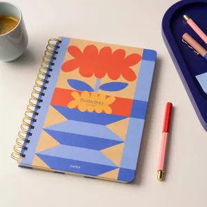 Spiral Hardcover Daily Planner - Modern Floral
