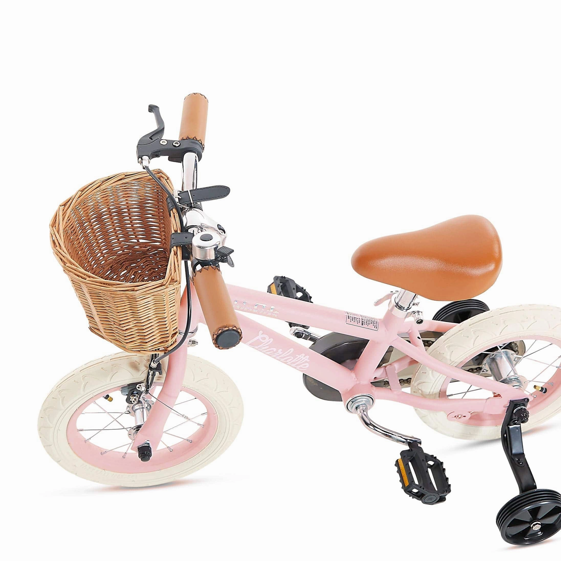 Steel Pedal Bike with Carry Strap Bundle