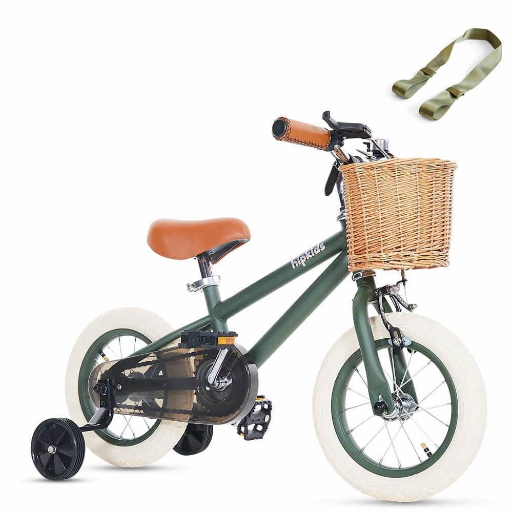 Steel Pedal Bike with Carry Strap Bundle