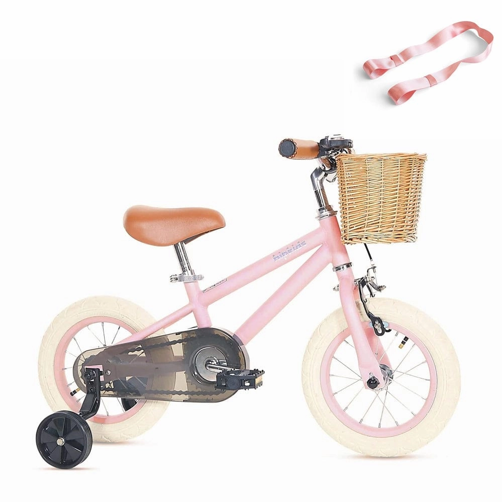 Steel Pedal Bike with Carry Strap Bundle