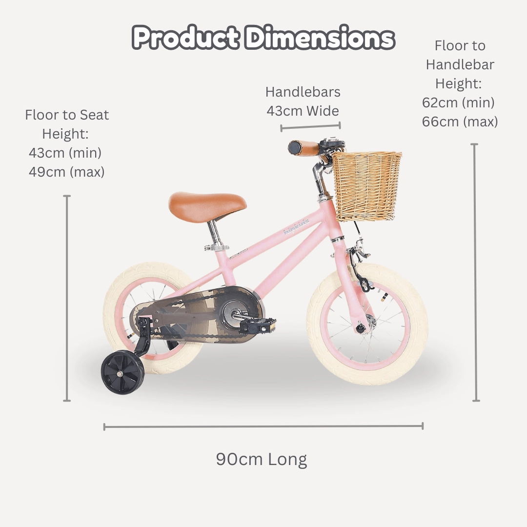 Steel Pedal Bike with Carry Strap Bundle