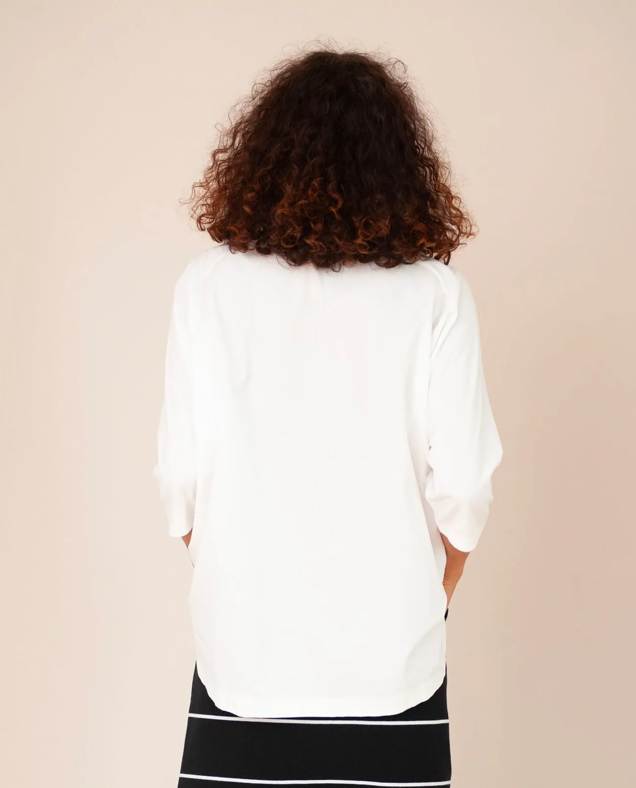 Stephanie Organic Cotton Shirt In Off White