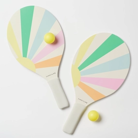 SUNNYLiFE Pool Side Beach Paddle Set Pastel Gelato