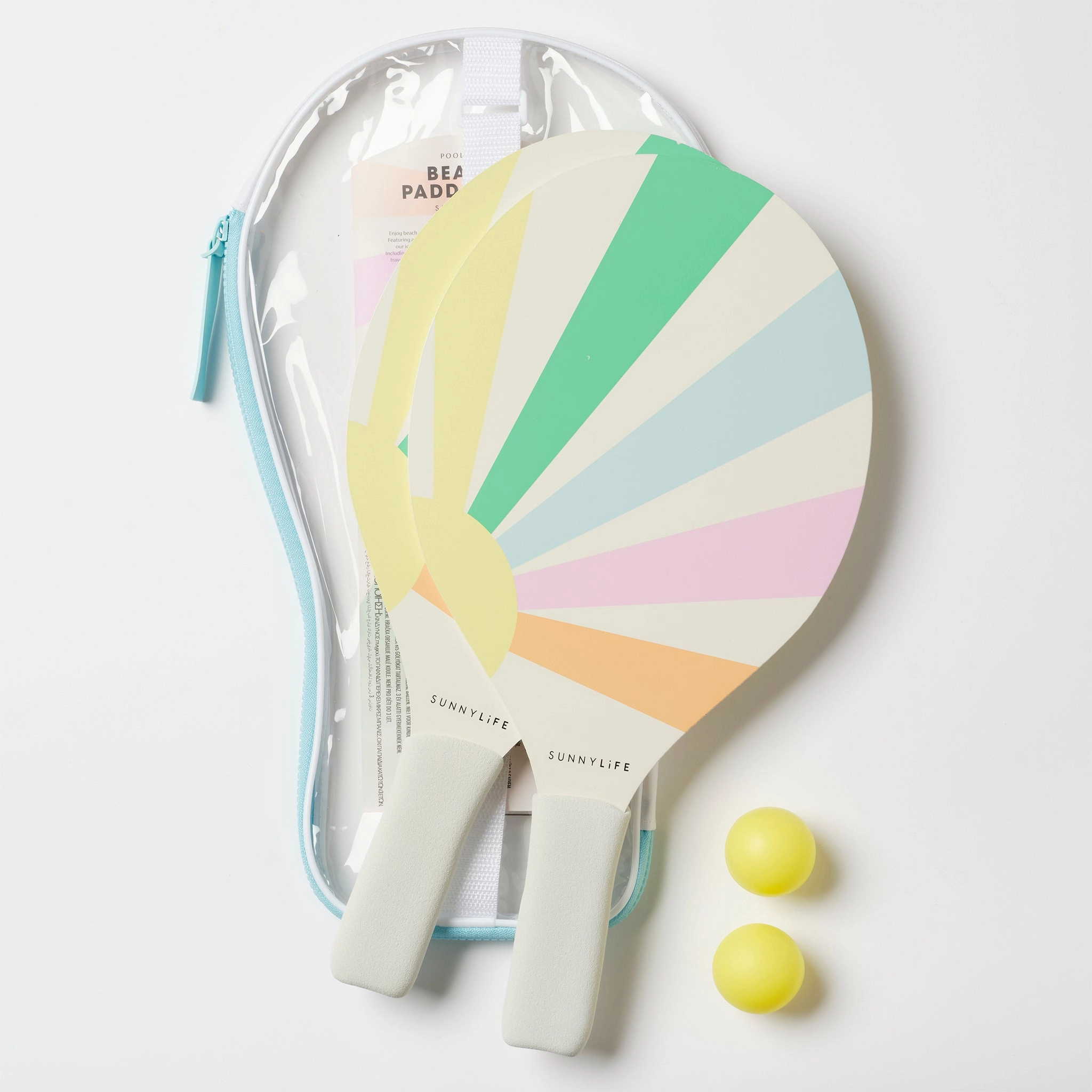 SUNNYLiFE Pool Side Beach Paddle Set Pastel Gelato