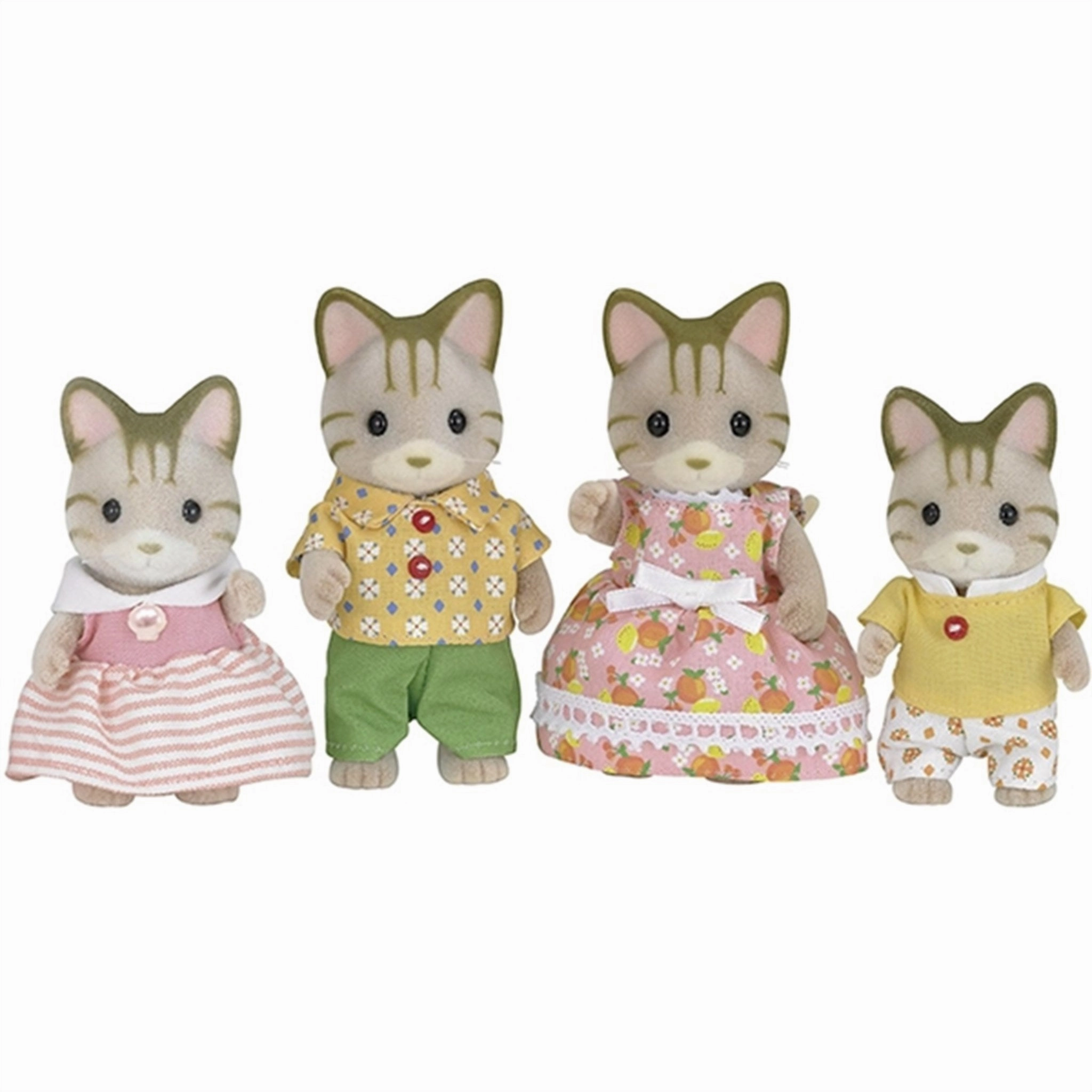Sylvanian Families Striped Cat Family