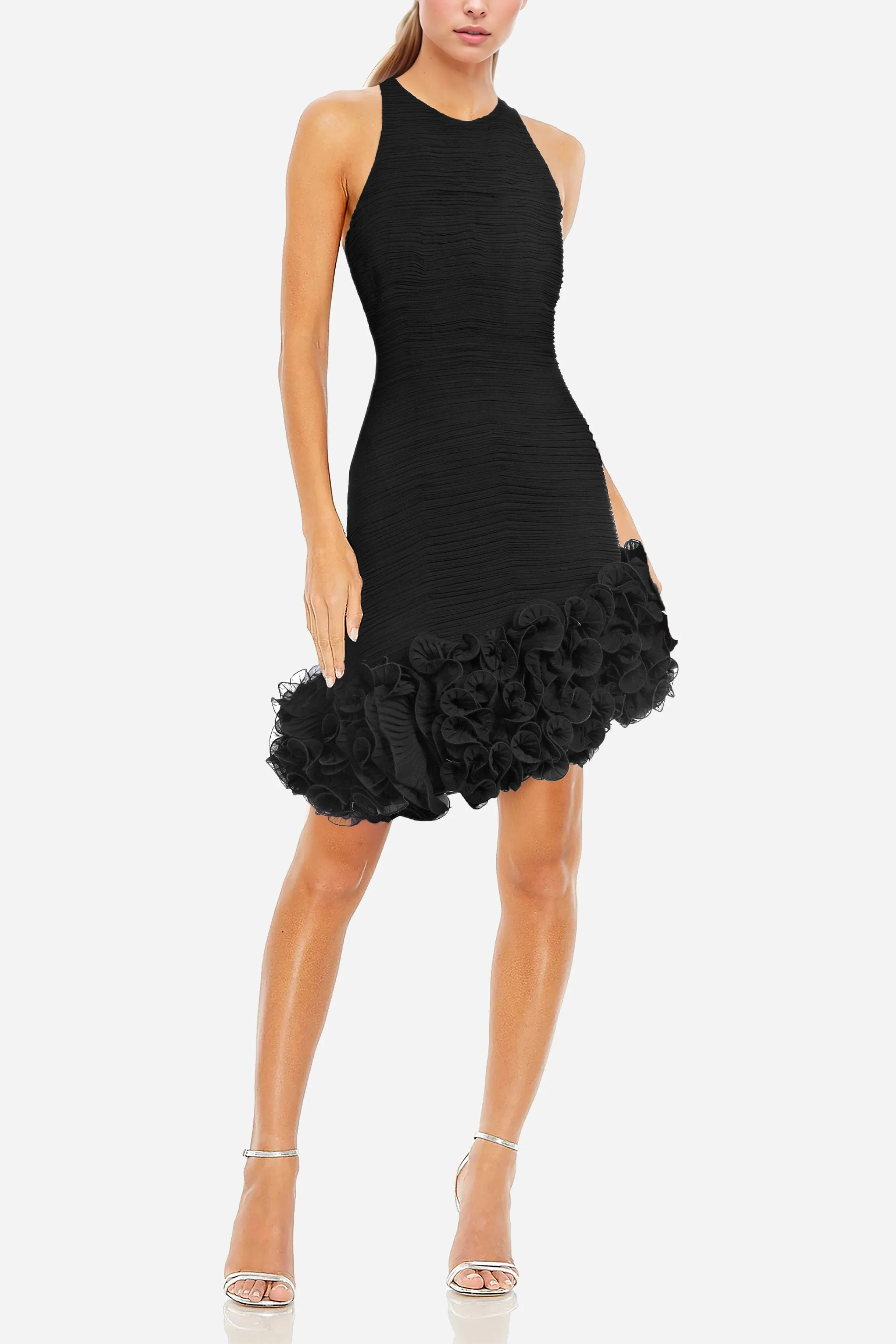 The Chantal Octopus Hem Halter Cocktail Dress