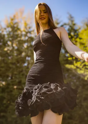 The Chantal Octopus Hem Halter Cocktail Dress