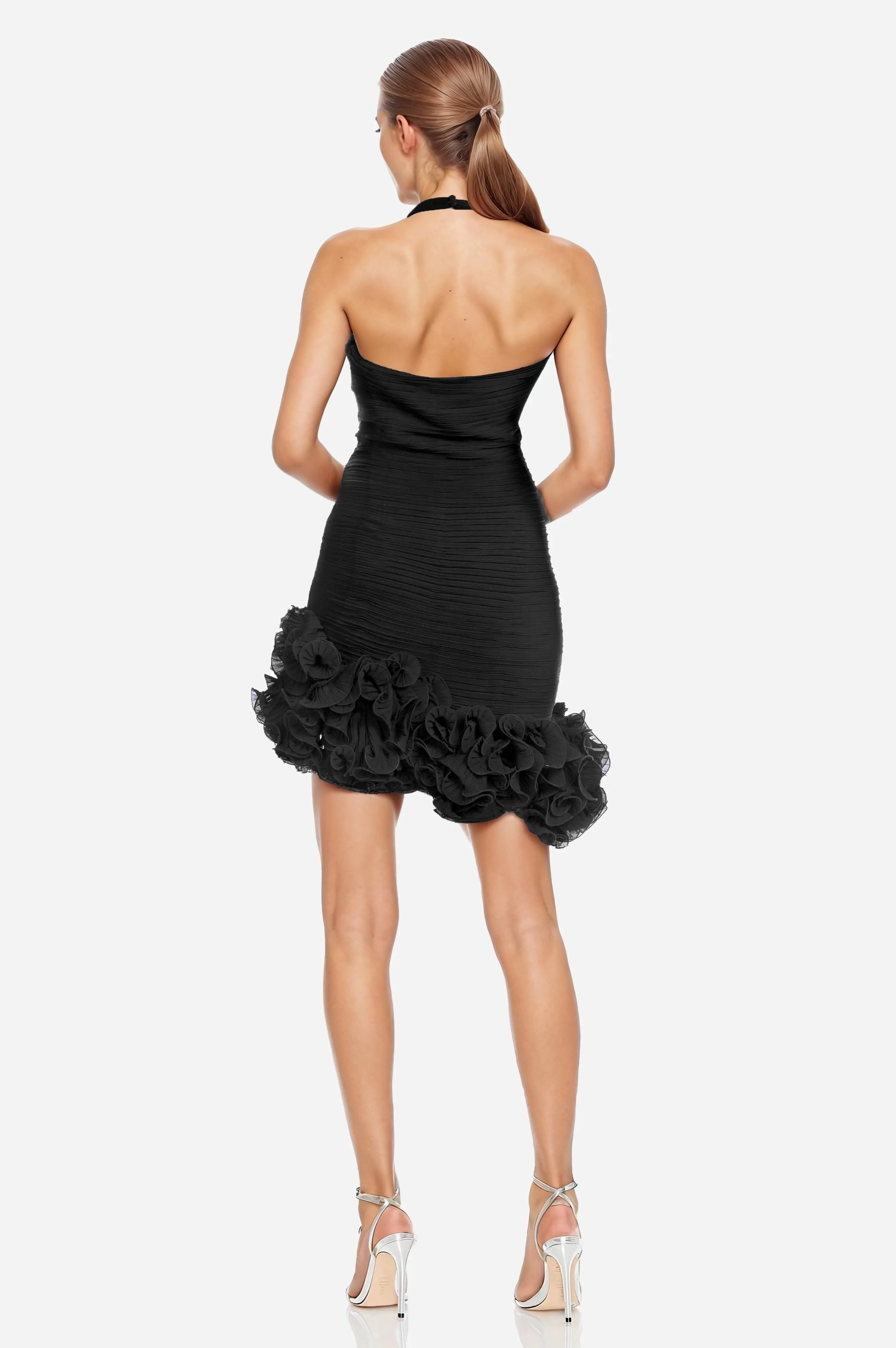 The Chantal Octopus Hem Halter Cocktail Dress